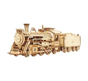 RoboTime 3D-Holzpuzzle Dampflokomotive