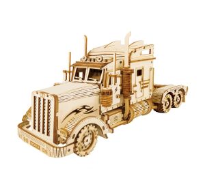 RoboTime 3D-Holzpuzzle Amerikanischer Sattelzugmaschine