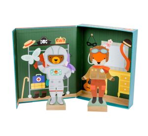 Petit Collage Magnetisches Puzzle Tiere