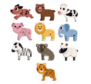 Vilac Holzmagnete Lustige Tiere