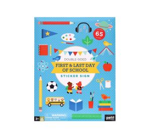 Petit Collage Wiederverwendbare Aufkleber Mein erster und letzter Schultag