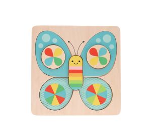 Petit Collage Schmetterlingspuzzle aus Holz