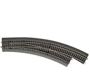Roco Weiche BWr5/6 nach rechts gebogen mit Sockel - 42575