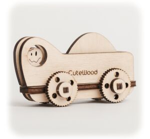 CuteWood Holz 3D Puzzle Truck 1