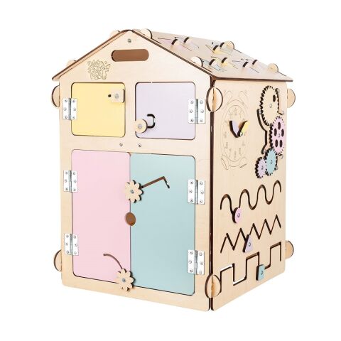 BusyKids Aktivitätstafel Kleines Haus Pastel