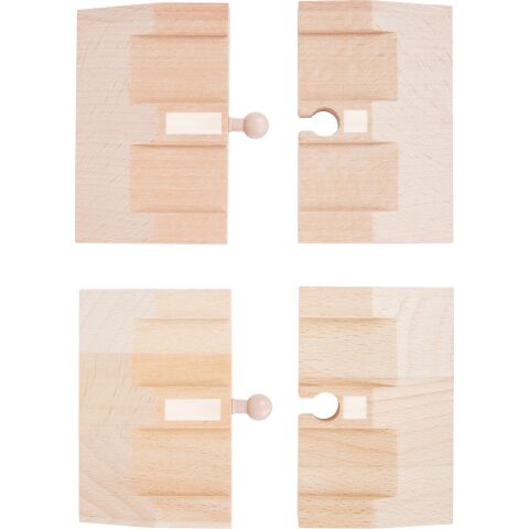 small foot Hölzerne Autospur Rampen 4 Stück