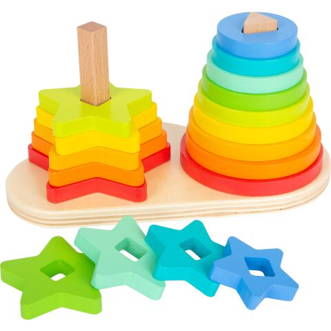 small foot Aufsteckspiel Regenbogen Duo