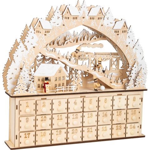 small foot Adventskalender Skifahrer