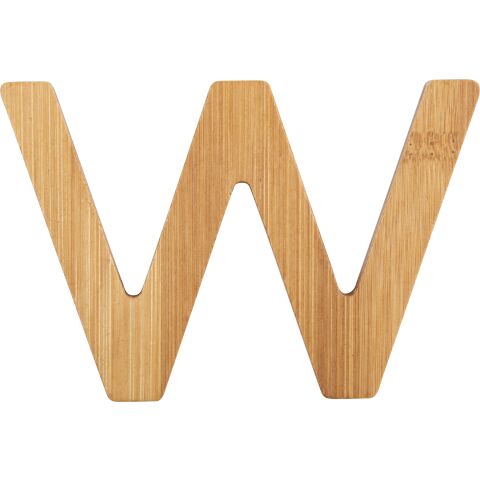 small foot Bamboo Buchstabe W