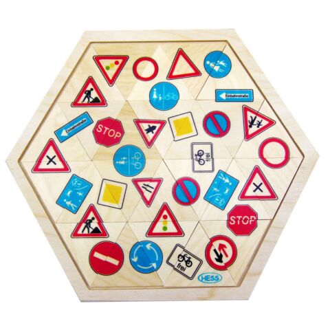 Hess Puzzle Mosaik Verkehrsschilder 24 Teile