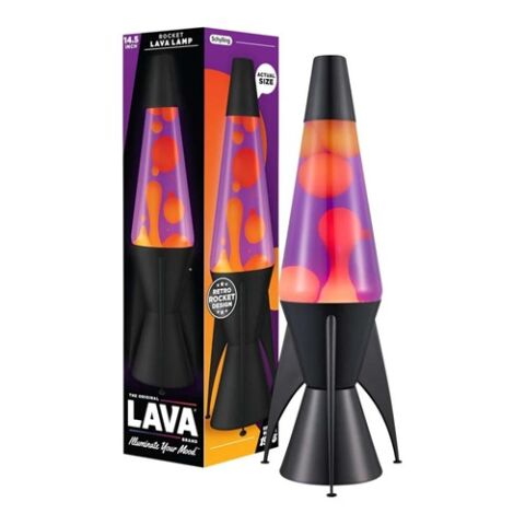Schylling LAVA Lavalampe Rakete violett-orange 36,8 cm