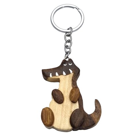 2Kids Toys Großer Schlüsselanhänger aus Holz Krokodil