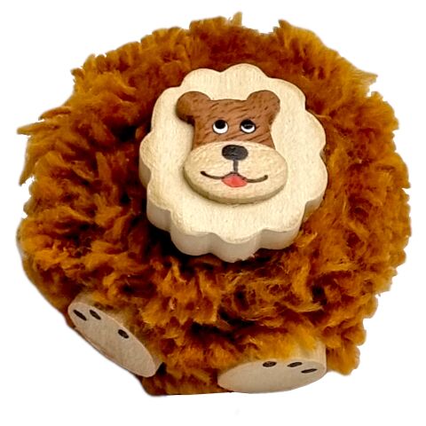2Kids Toys Großer Holzmagnet mit Pompon Löwe