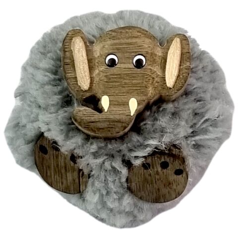 2Kids Toys Großer Holzmagnet mit Pompon Elefant
