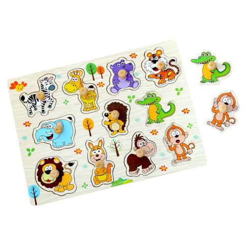 2Kids Toys Holzpuzzle Safari 11 Teile