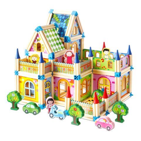 2Kids Toys Holzbausteine Schloss bunt