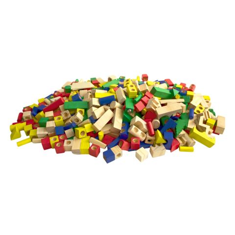 2Kids Toys Holzbausteine bunt 500 Stk