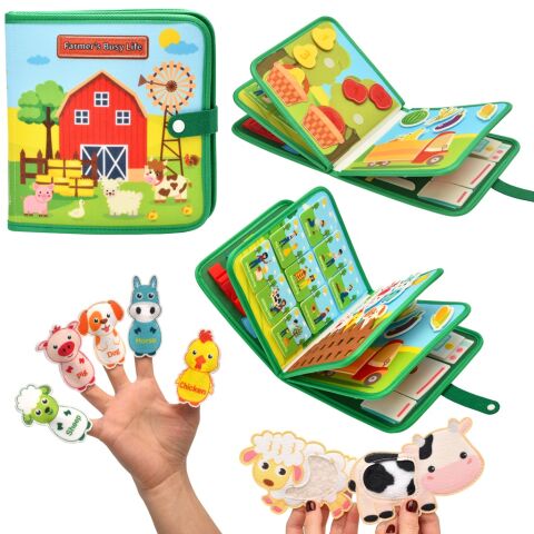 2Kids Toys Sensorisches Beschäftigungsbuch Bauernhof