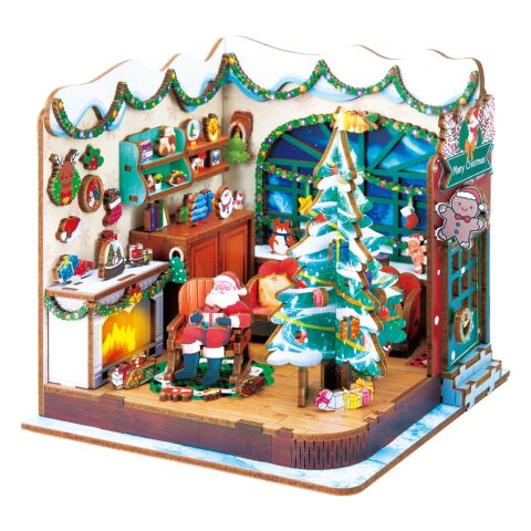 2Kids Toys 3D-Puzzle Miniaturhaus Werkstatt von Santa Claus