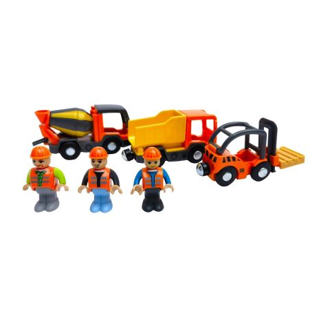 2Kids Toys Baufahrzeuge Set mit Figuren