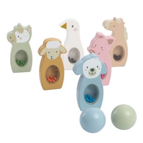 2Kids Toys Bauernhof Sensorik-Kegelspiel