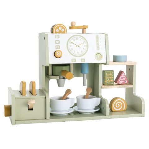 2Kids Toys Holz Kaffeemaschine mit Toaster