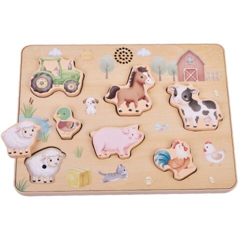 2Kids Toys Setzpuzzle Landleben mit Sound