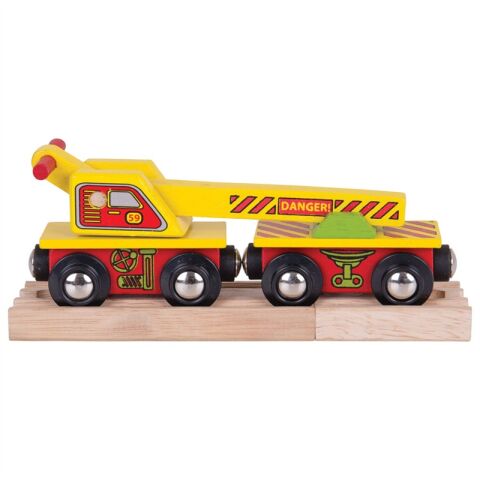 Bigjigs Rail Wagon mit Kran