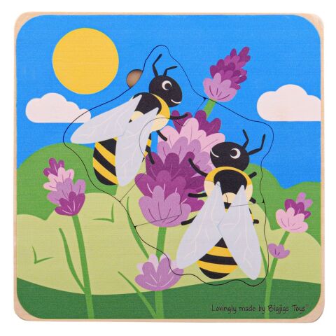 Bigjigs Toys Einlegepuzzle Lebenszyklen einer Biene
