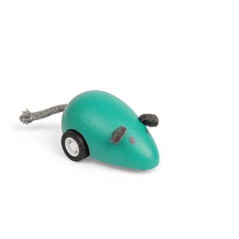 Bigjigs Toys Holzaufziehtier 1 Stk. Maus grün
