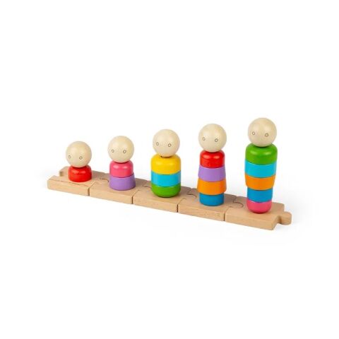 Bigjigs Toys Aufsteckspiel Regenbogenfamilie