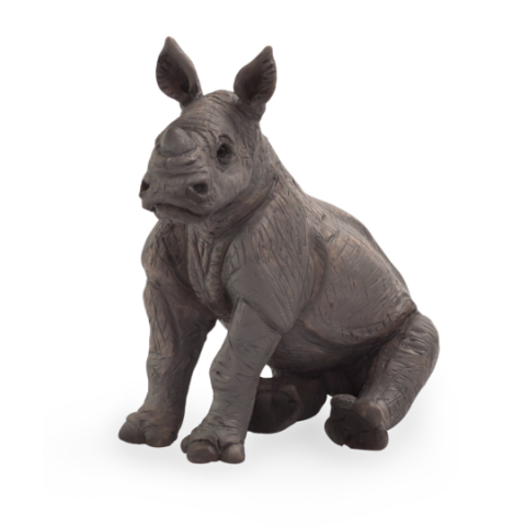 Mojo Nashorn-Junge sitzend