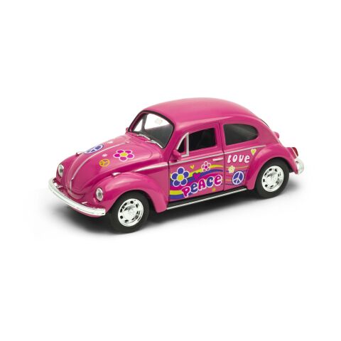 Welly Volkswagen Käfer Modell 1:34 rosa Regenbogen