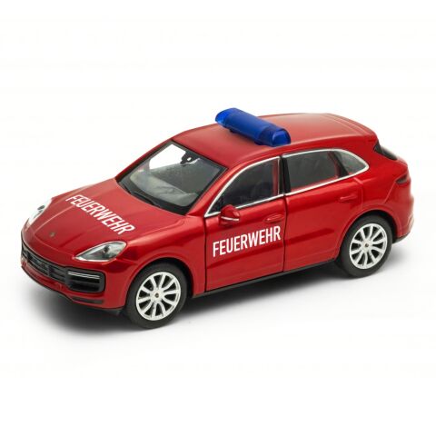 Welly Porsche Cayenne Turbo 1:34 Feuerwehr rot