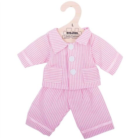 Bigjigs Toys Rosa Pyjama für Puppe 38 cm