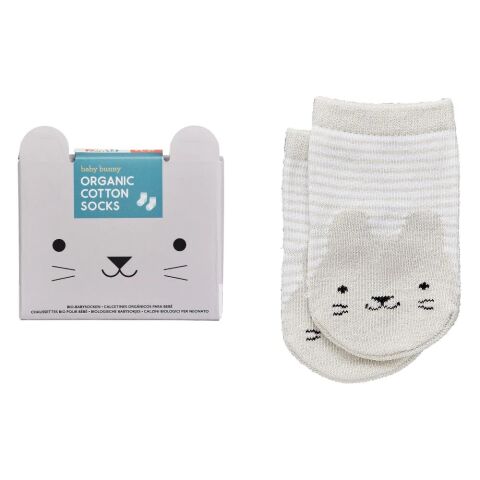 Petit Collage Socken aus Bio-Baumwolle Kaninchen