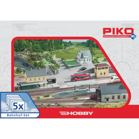 Piko Hobby-Baukasten Bahnhof Neustadt 5 Teile - 61923