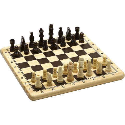 Jeujura Schach und Dame aus Holz