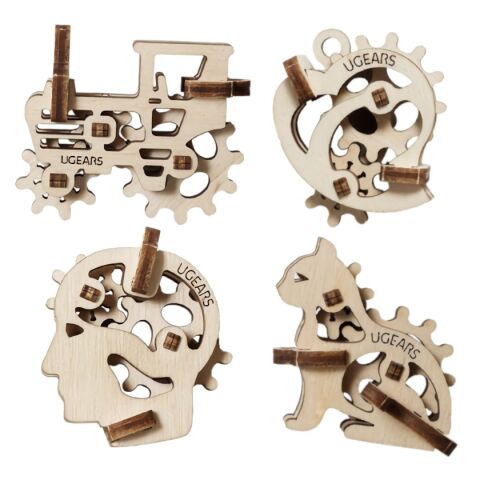 Ugears Mechanisches 3D-Holzpuzzle 4 mechanische Anhänger
Zeichensymbole