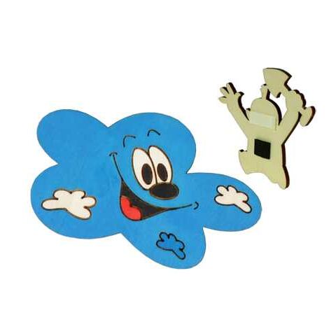 DoDo Hölzerner dekorativer Wolkenmagnet