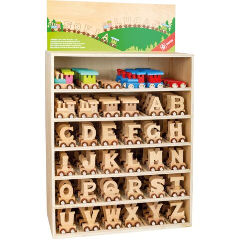 small foot Alphabet Zug 180pcs Display