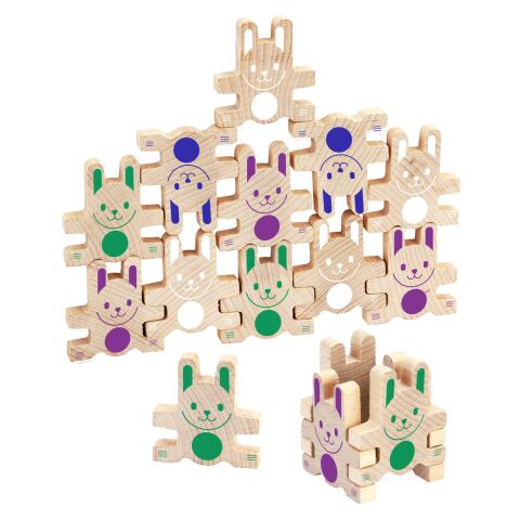 Jeujura Motorikspiel aus Holz Lapi'ramid