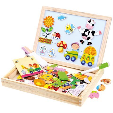 Bino Farm Magnettafel 102 Stück