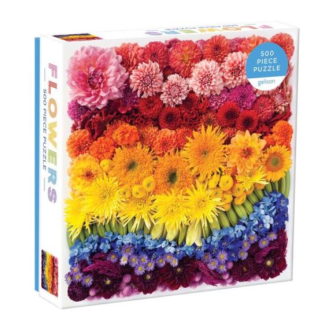 Galison Puzzle Regenbogen Blumen 500 Teile