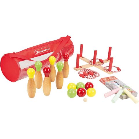 Jeujura Holz-Spiele-Set für draußen