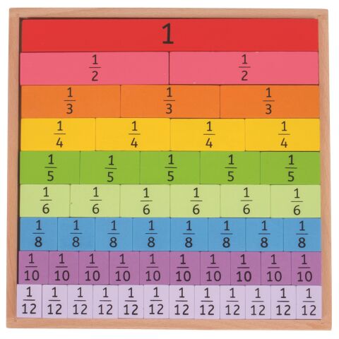 Bigjigs Toys Didaktische Bruchtabelle