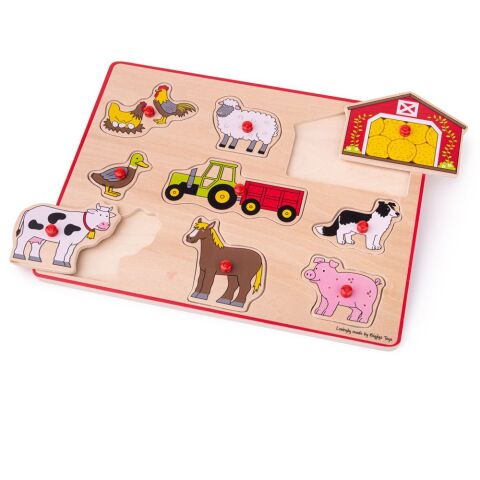 Bigjigs Toys Bauernhof-Puzzle