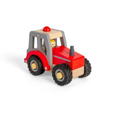 Bigjigs Toys Traktor rot