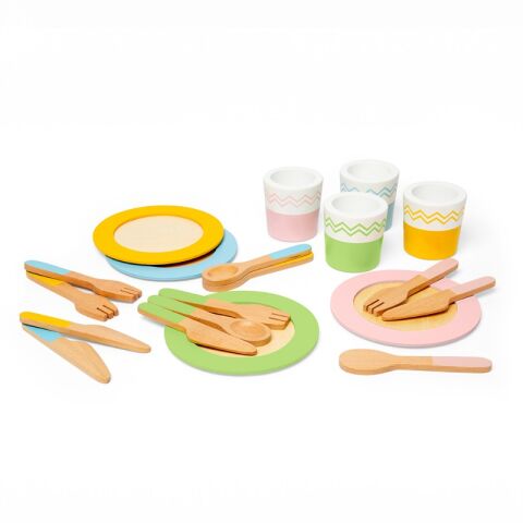 Bigjigs Toys Servierset aus Holz