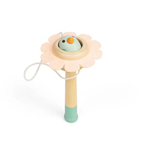 Bigjigs Toys Ball Catcher Blume mit Kugel Vogel